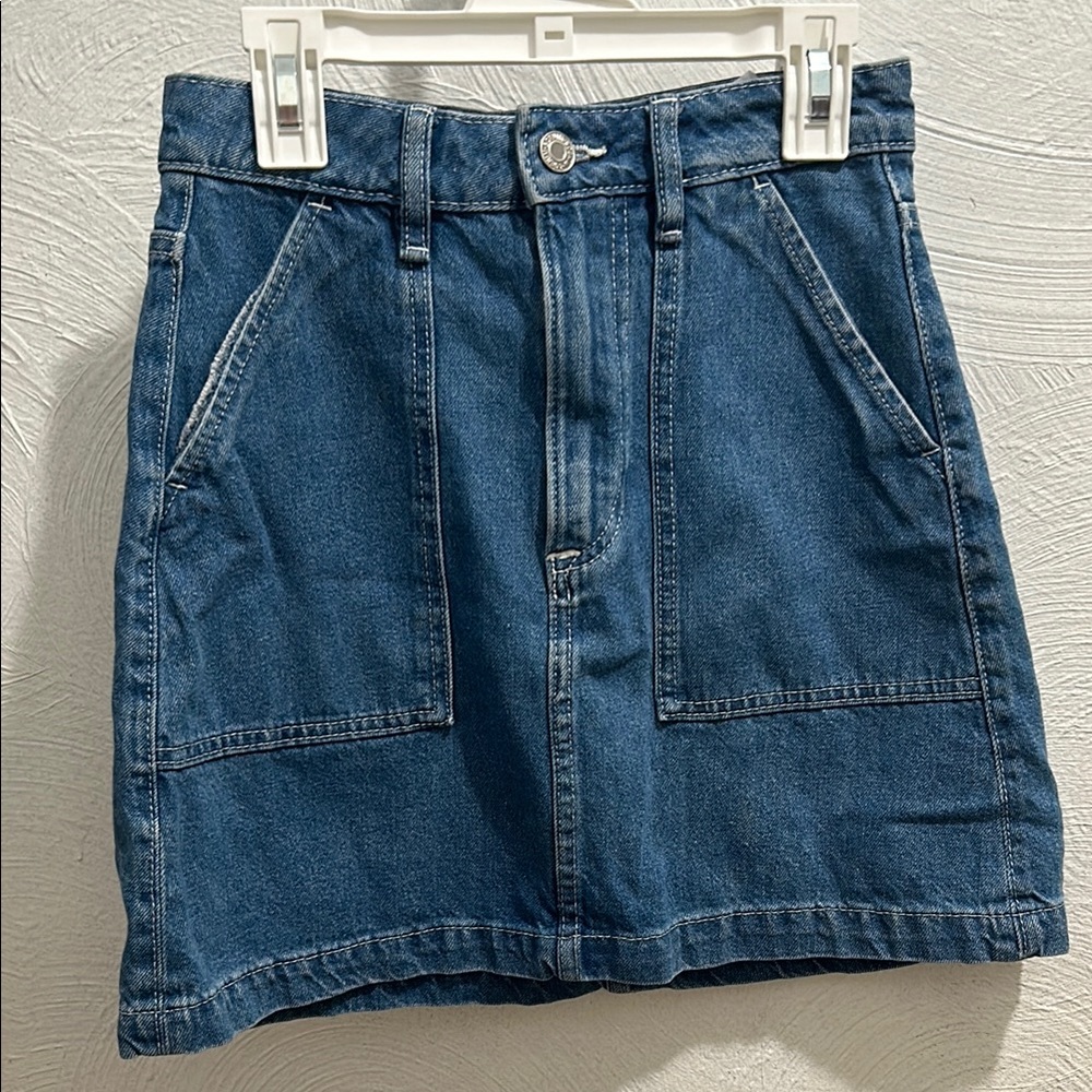 Chic Blue Denim Skirt
